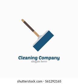 Cleaning Service Logo Design Vector. Flat Style Design
