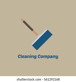 Cleaning Service Logo Design Vector. Flat Style Design