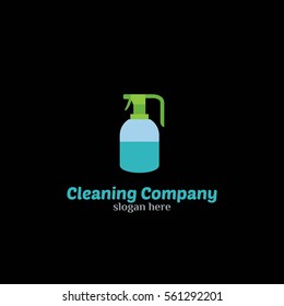 Cleaning Service Logo Design Vector. Flat Style Design
