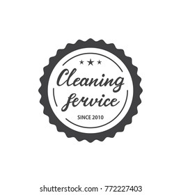 Cleaning Service Logo Design. vector Illustration.