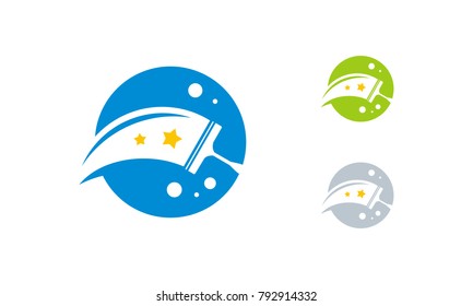 Cleaning Service logo designs template vector, Iconic Cleaning logo