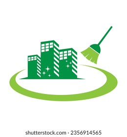 Cleaning service logo icon design illustration
