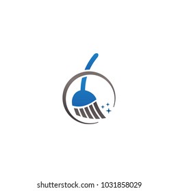 Cleaning service logo and icon template