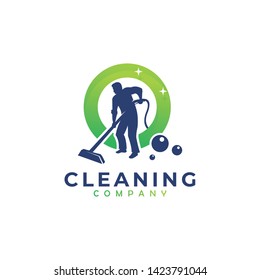 cleaning service logo icon vector