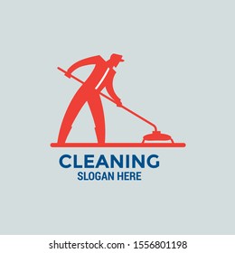 Cleaning service logo icon vector template