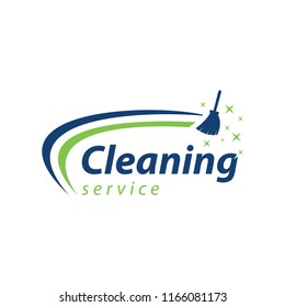 cleaning service logo stylized creative design template