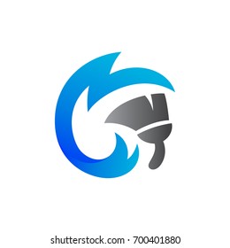 cleaning service logo template