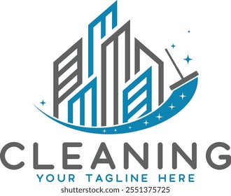 Cleaning Service Logo Template, Commercial Cleaning Logo Design, Creative Logo Designs for Cleaning Business