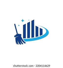 Cleaning Service logo template concept, Clean Building City Logo template, Logo symbol icon