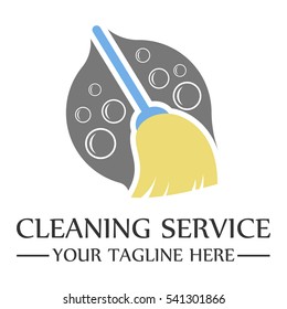 Cleaning service logo template design