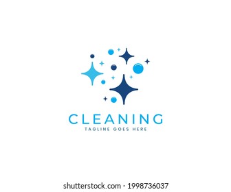 plantilla de logotipo de servicio de limpieza elemento de ilustración vector