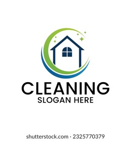 cleaning service logo and template vector, suitable for your company