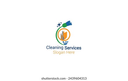 cleaning service logo and template vector, suitable for your business