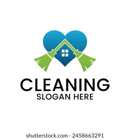 cleaning service logo and template vector, suitable for your company