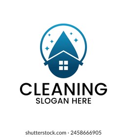 cleaning service logo and template vector, suitable for your company