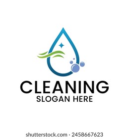 cleaning service logo and template vector, suitable for your company