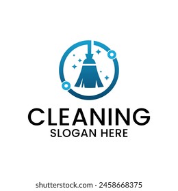 cleaning service logo and template vector, suitable for your company