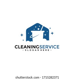 Cleaning Service Logo Vector For Business / Company. Creative Cleaning Logo Template Design.