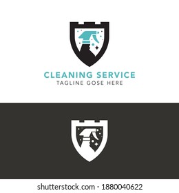 Cleaning service logo vector, creative cleaning logo template design. clean abstract logo
