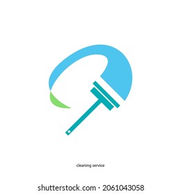 cleaning service logo vector design template
