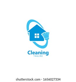 Cleaning service logo vector icon template design 