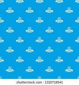 Cleaning service pattern vector seamless blue repeat for any use