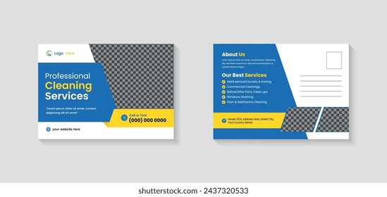 Cleaning Service Postcard Template | Modern Postcard Template