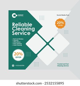 cleaning service poster created illustrator
