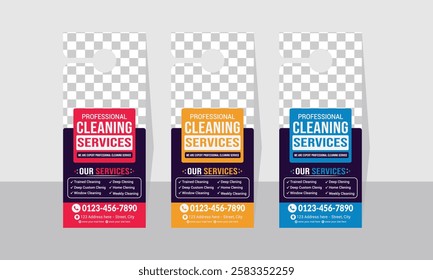 Cleaning service ,power washing,Cleaning,home safety,vector door hanger and Professional Cleaning Services Door hanger