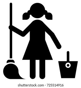 Cleaning Service profession icon with smart precision design