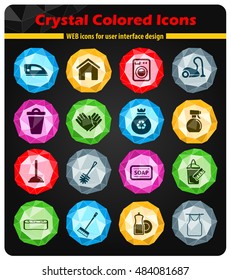 Cleaning service simply symbol for web icons and user interface