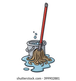 Cleaning service sketch design elements.