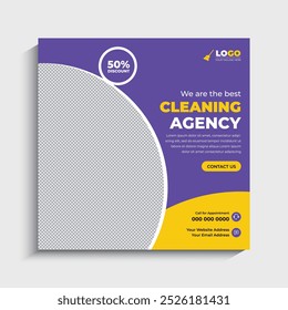 Cleaning Service Social Media Post Template