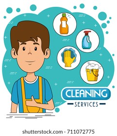 cleaning service staff 