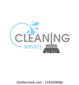 Cleaning service. Template for logo