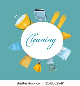 cleaning, service, vector