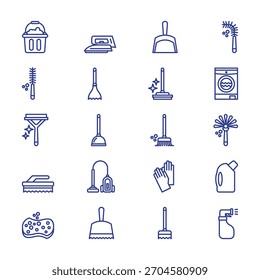 Cleaning Service Vector Collection — Icons, Equipment, Supplies and Professional Housekeeping Elements