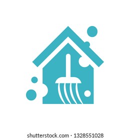Cleaning service vector icon