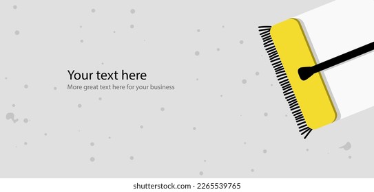 Cleaning services advertisement banner background with plenty of space for your text, buttons etc.