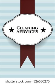 Cleaning Services banner or poster