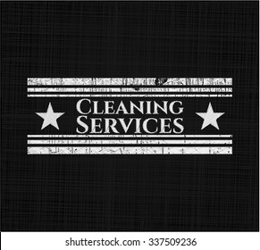 Cleaning Services chalk emblem