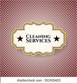 Cleaning Services colorful poster