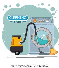 cleaning services emblems and logos 