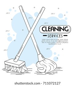 cleaning services emblems and logos 