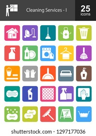 Cleaning Services Filled Icons