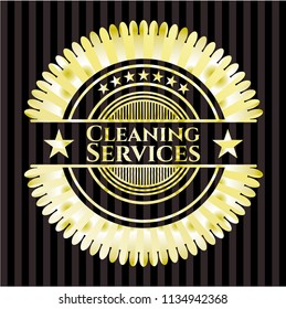 Cleaning Services gold emblem