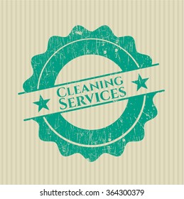 Cleaning Services grunge seal
