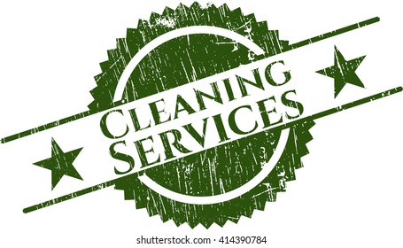Cleaning Services grunge seal