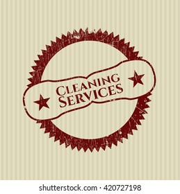 Cleaning Services grunge stamp