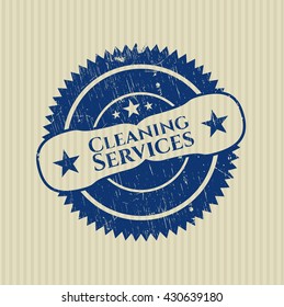 Reinigungsservice-Grunge-Stempel